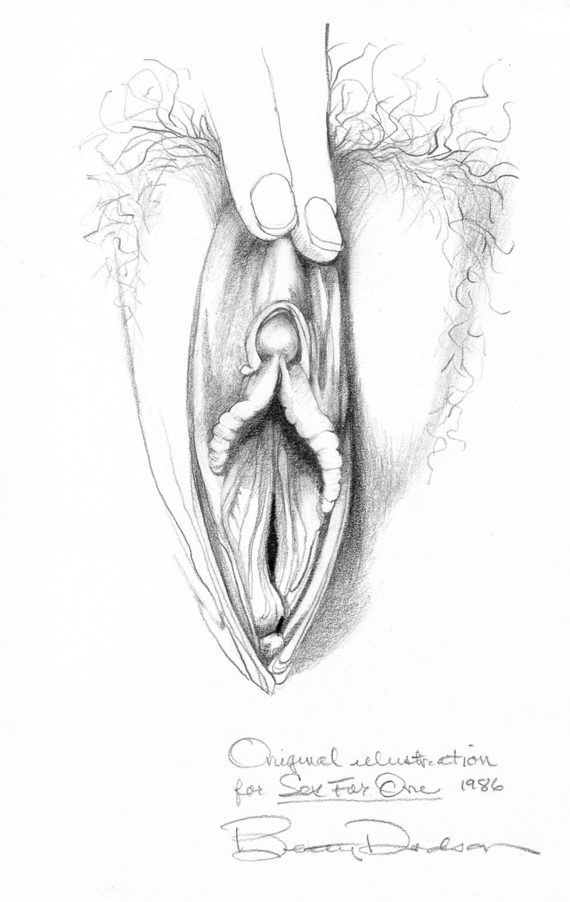 Pornographic drawings with a pencil