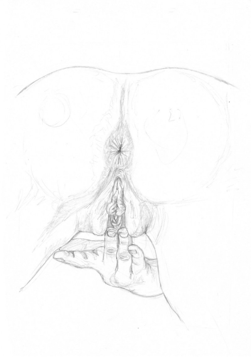 Erotic drawings with a pencil