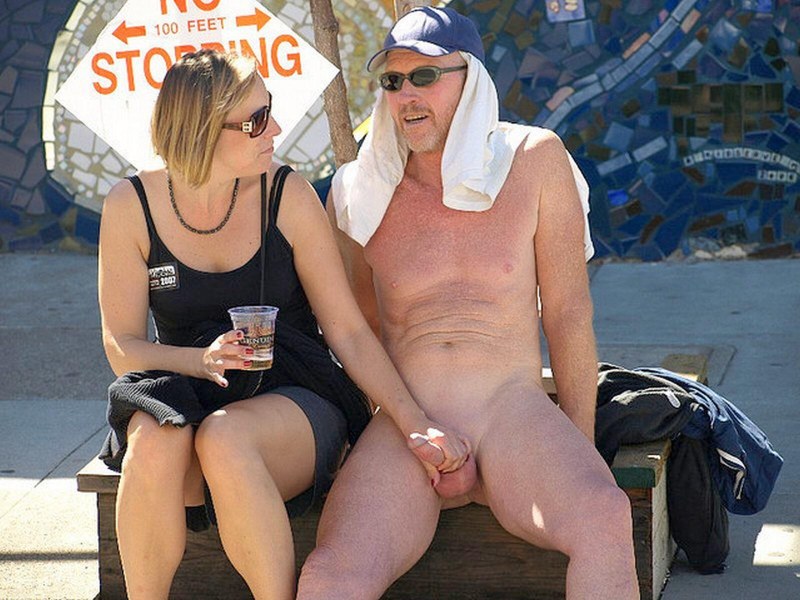 The guy shows a dick for a girl