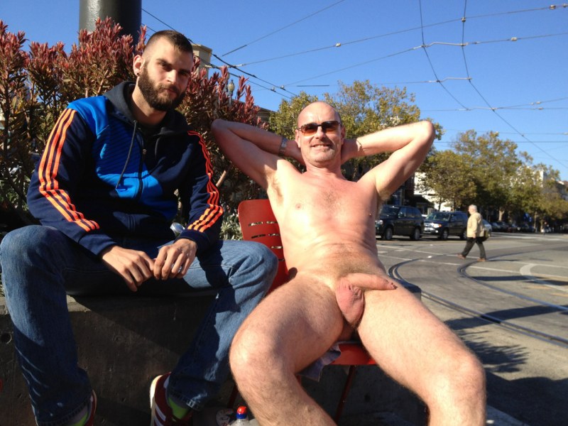 Young man without panties