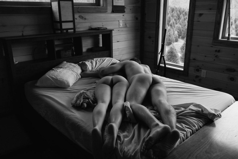 Man and woman in bed naked