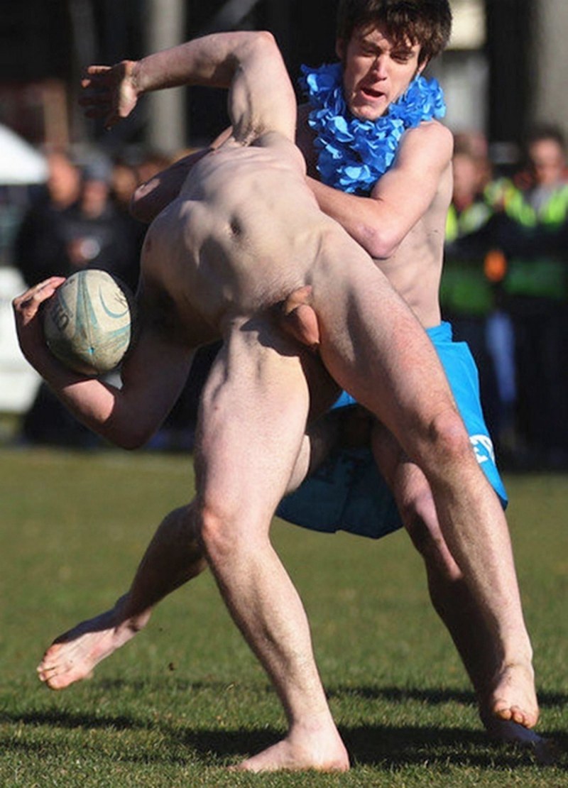 Naked men without panties