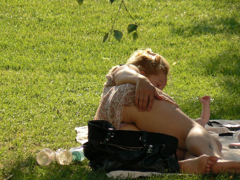 Naked women are examined