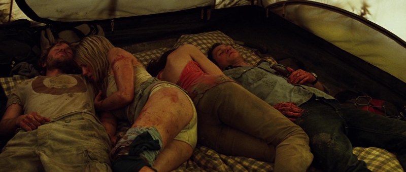 Silhouette behind matte glass