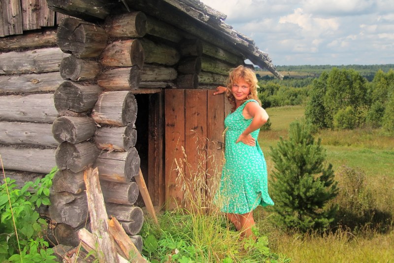 Photo shoot in a village house