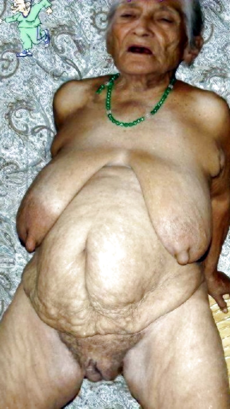 Old flabby naked old women