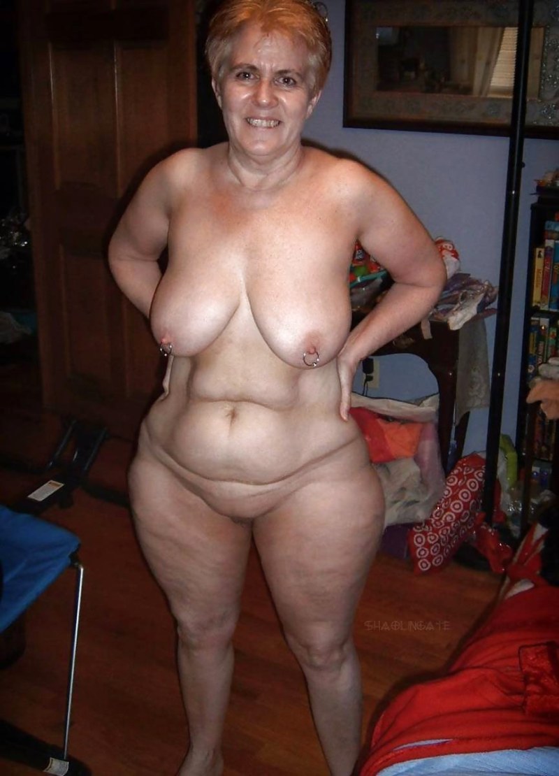 Fat thighs of mature women