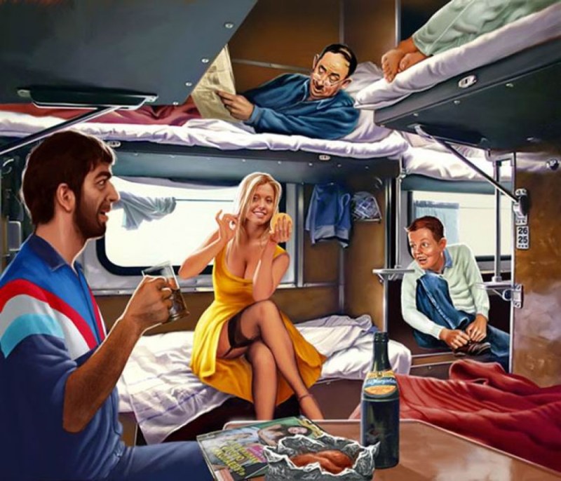 Booze on the train pictures