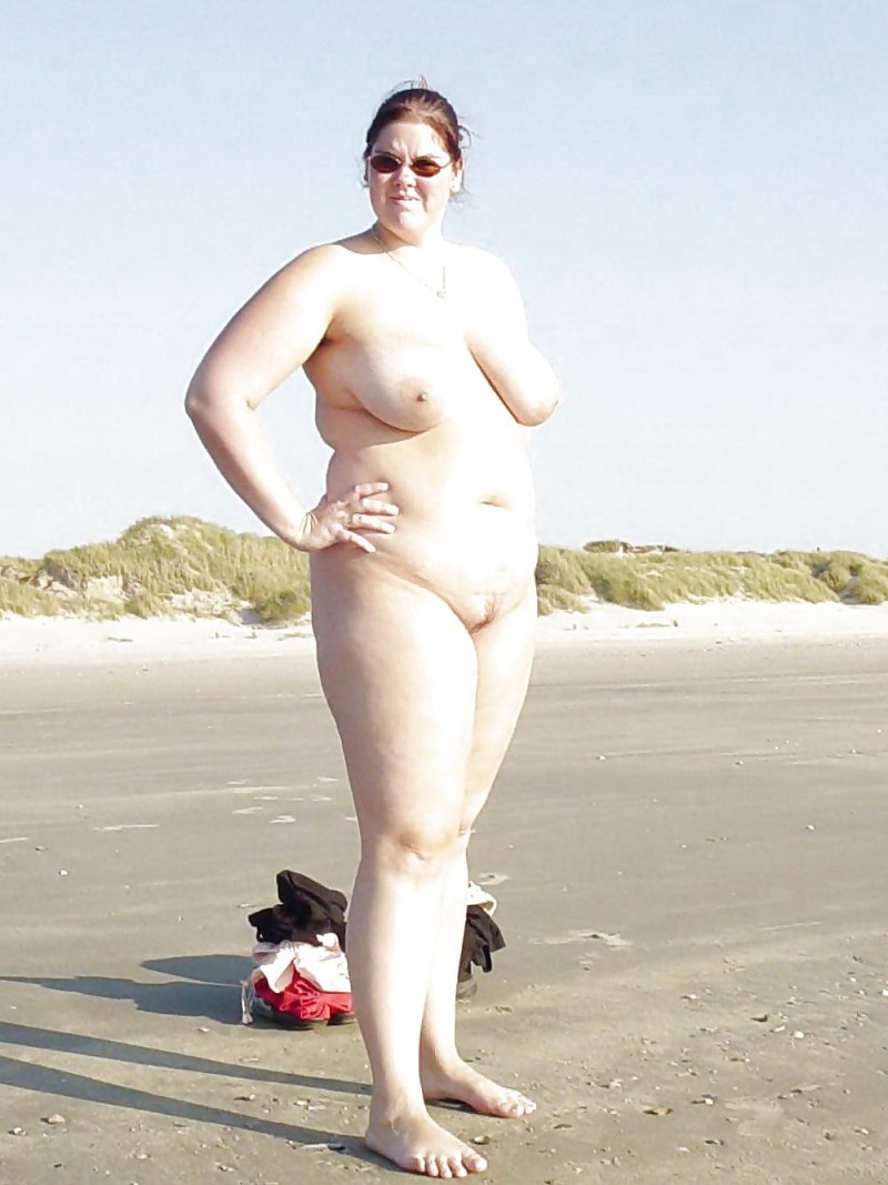Big old women on the beach