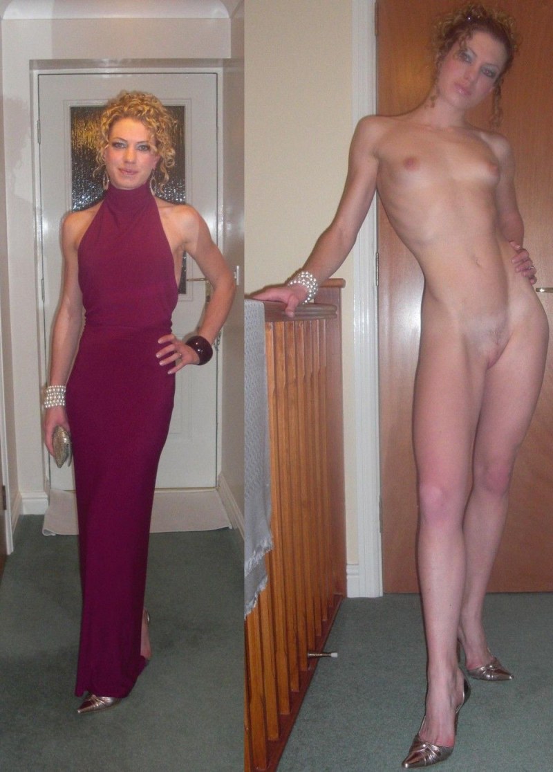 Dressed and stripped men