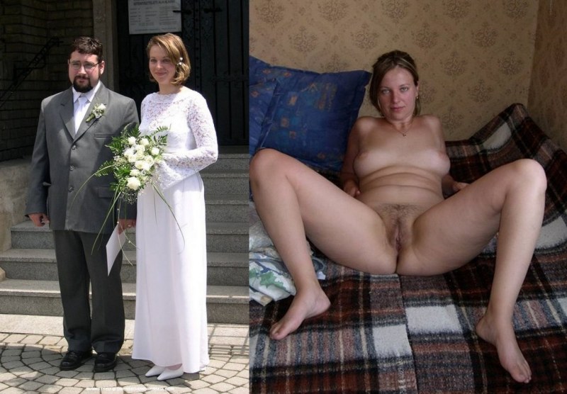 Naked and dressed married couples
