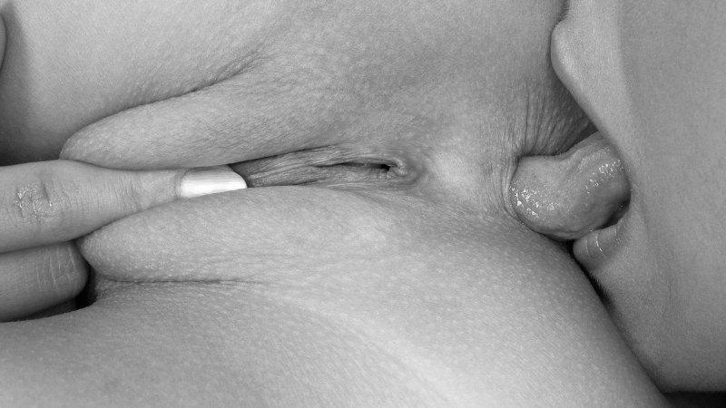 The guy licks the ass for a girl