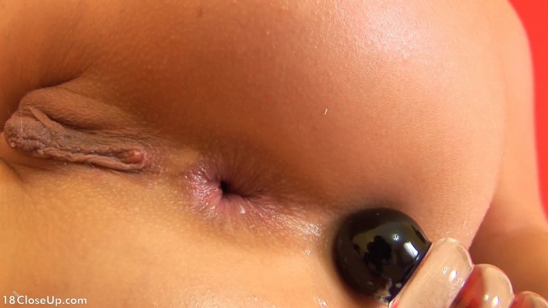 Beautiful naked butt close -up