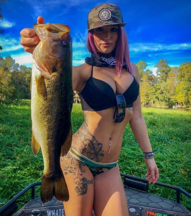 Wife on fishing