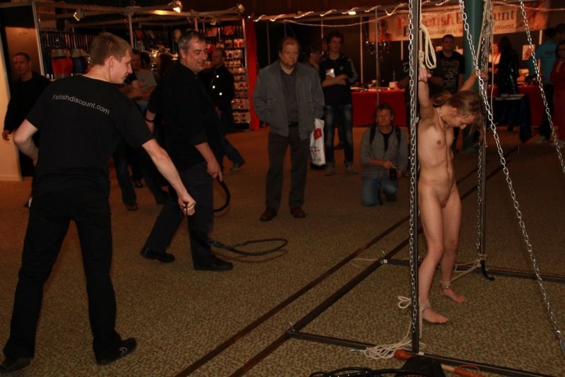 Girls undress publicly