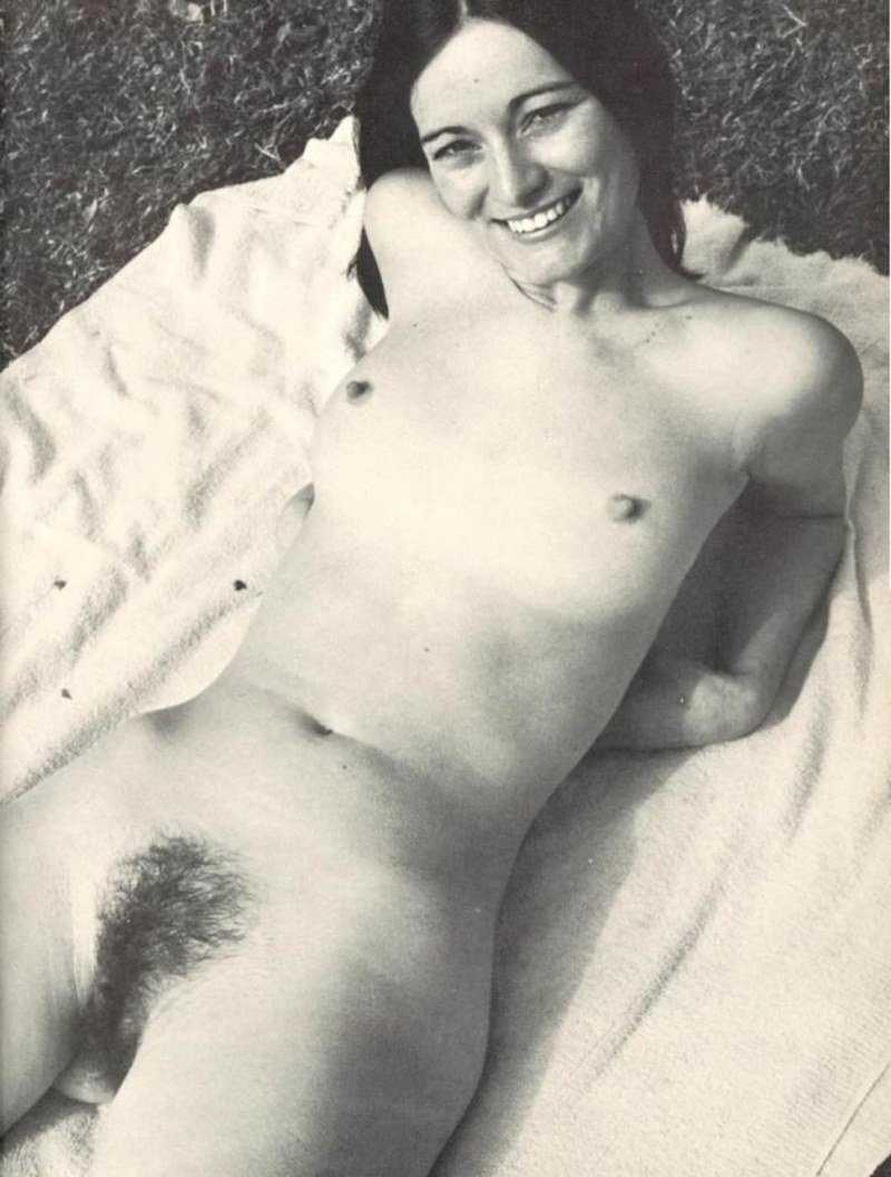 Hairy in nature retro