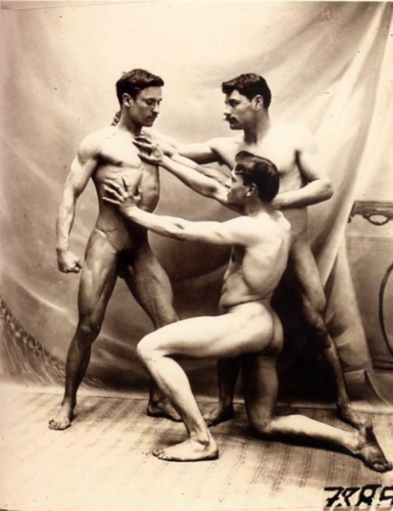 Naked guys in retro films