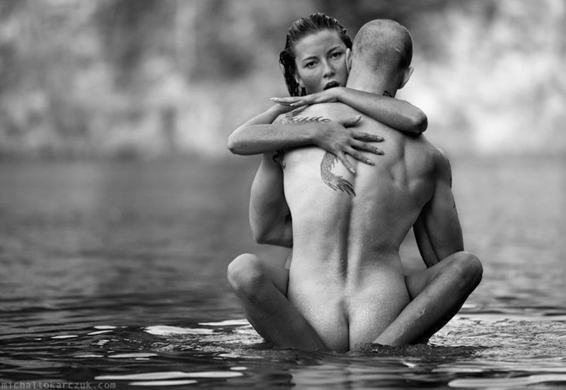 Erotic poses in nature