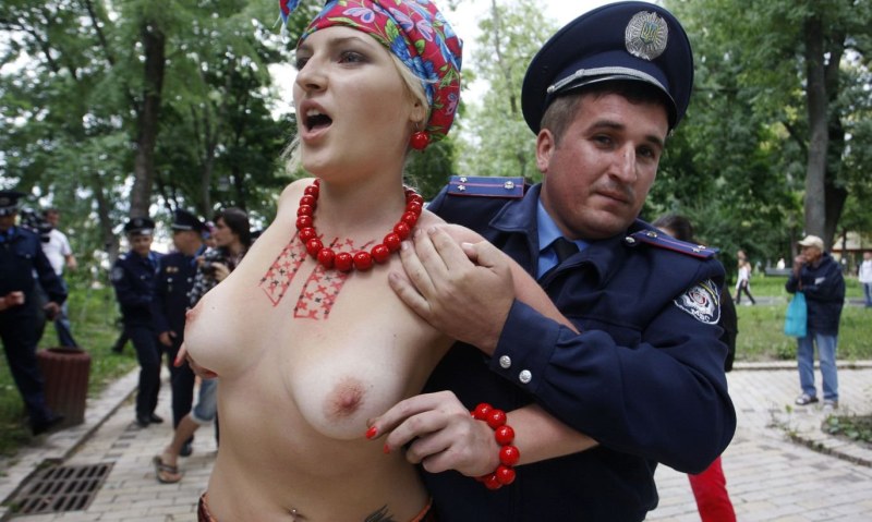 Ukrainian girls topless