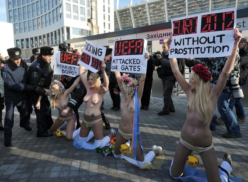 Naked Ukrainians feminists