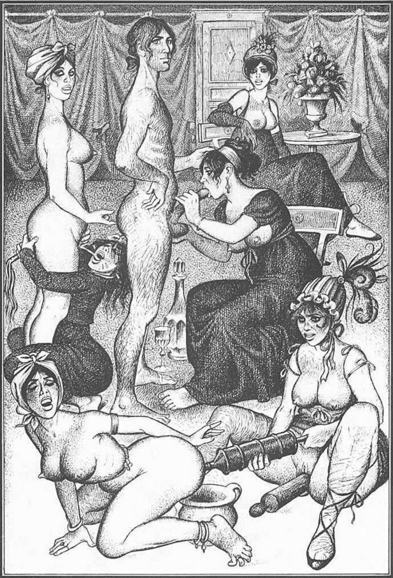Middle Ages pornographic painting