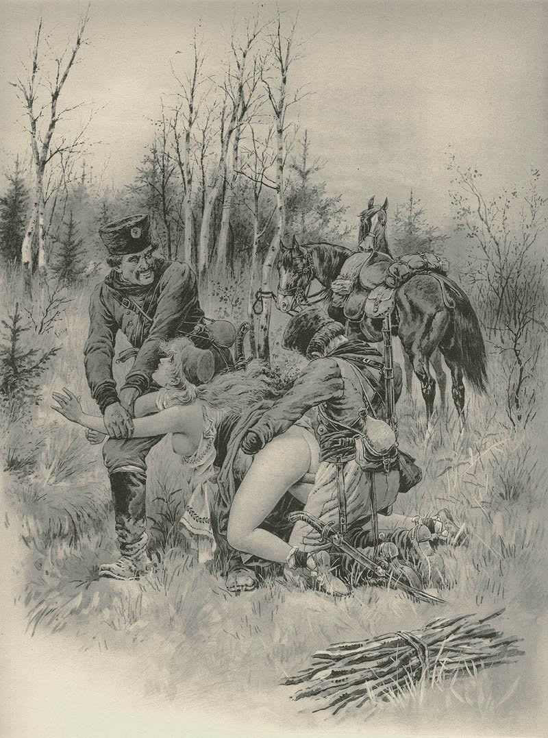 Girlfriends in military uniform