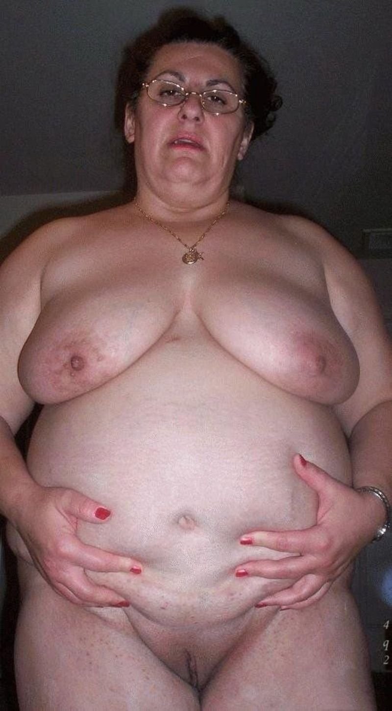 Naked fat elderly women