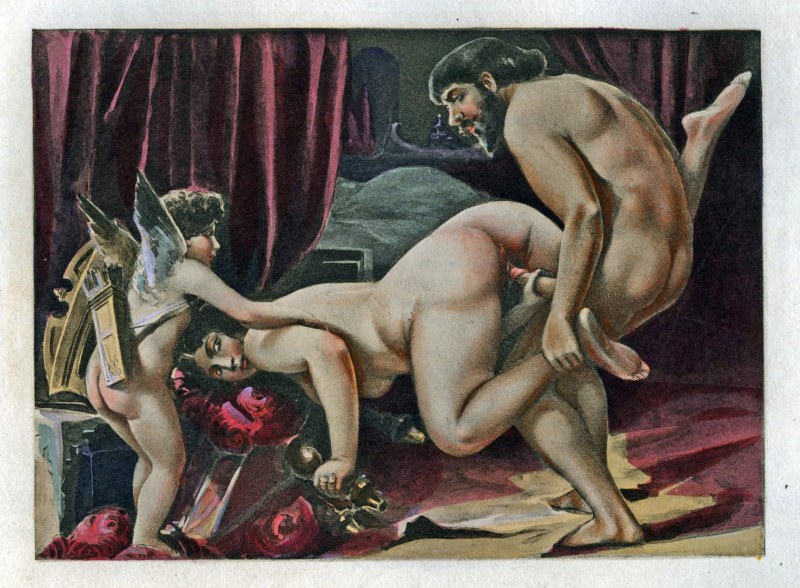 Ancient pornographic painting