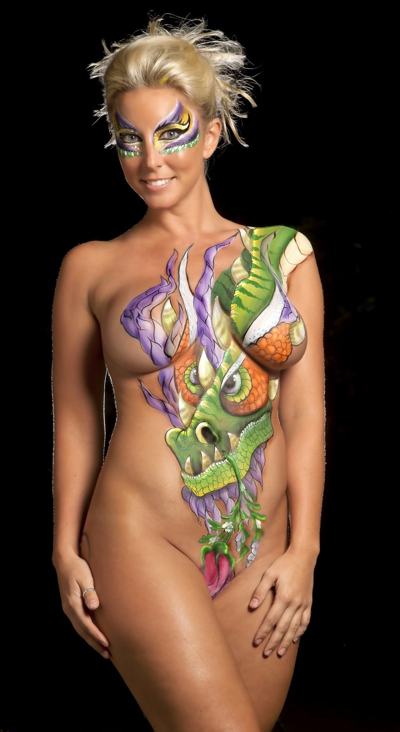 Women's erotic tattoo