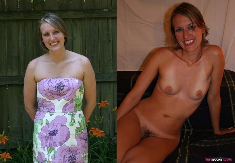 Married couples dressed and stripped