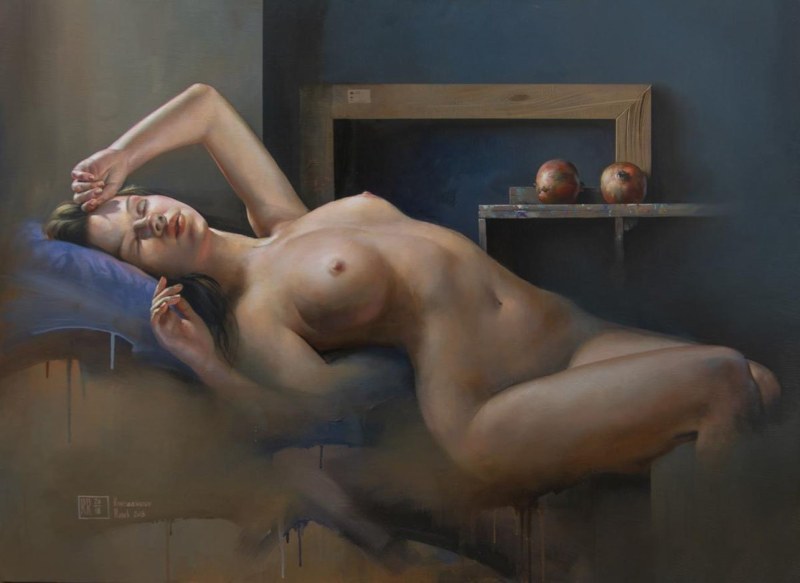 Nude artist Oleg Kalitenya