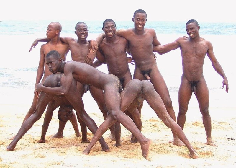 African beach naked