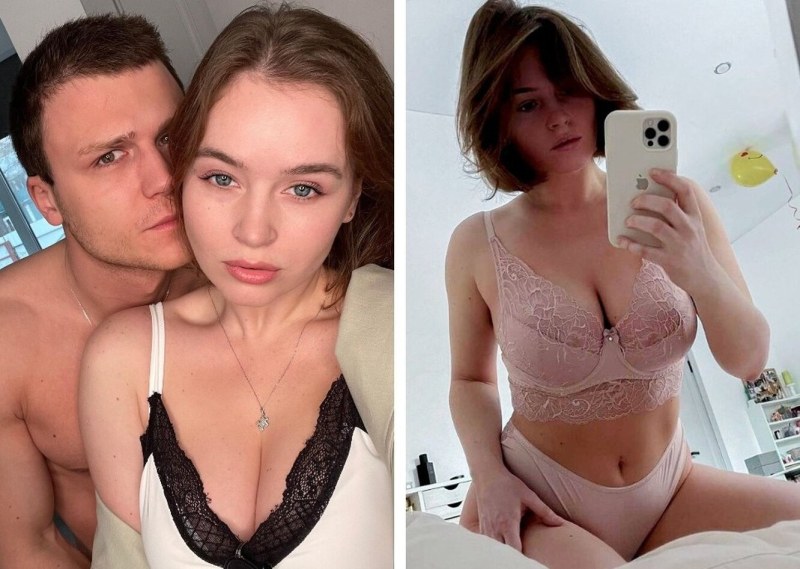 Fizruk Polina in a bra