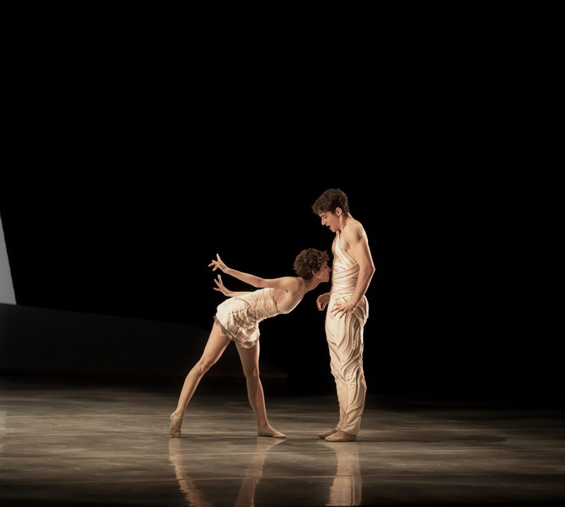 The illustration for the book "Daphnis and Chloe" in 1961 walked. Lithography