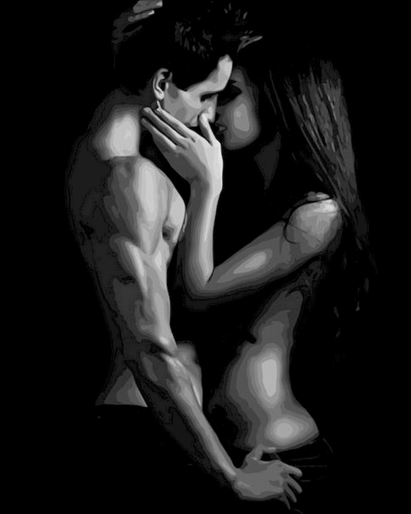 Man and woman passion