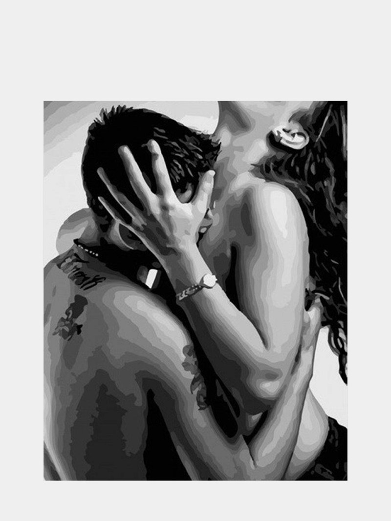 Poses of men and women in a fit of passion