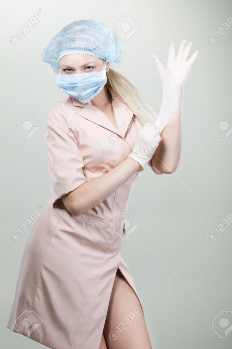 Naked beauties in masks