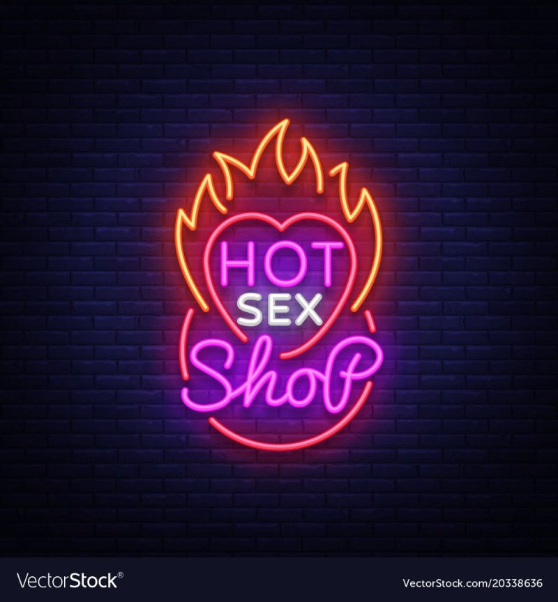 Pictograms for sex shop