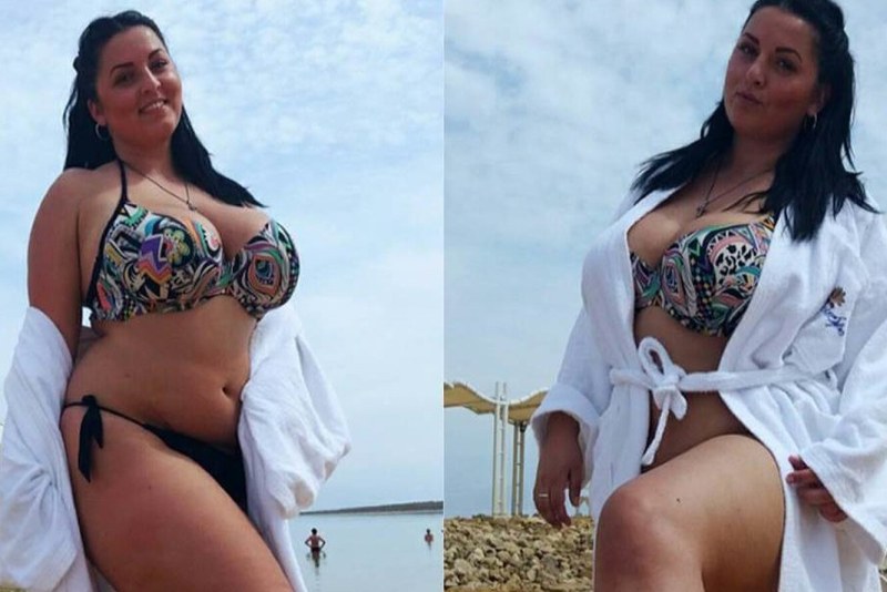 Jasmine Black between boobs