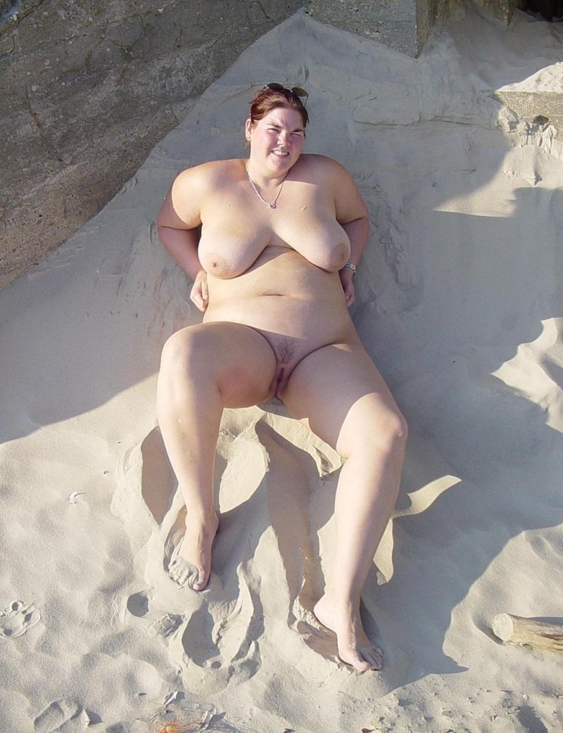 Naked thick women on the beach
