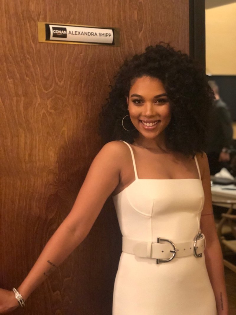 Alexandra Shipp in a swimsuit