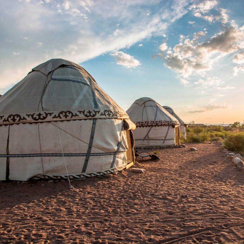 Yurt at the Chaban parking lot