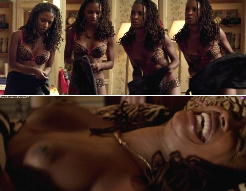 Naked Shanola Hampton in the series "Shameless", 2011