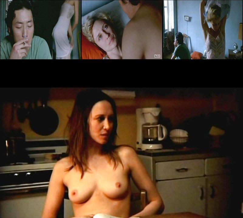 Vera Farmiga in an erotic scene