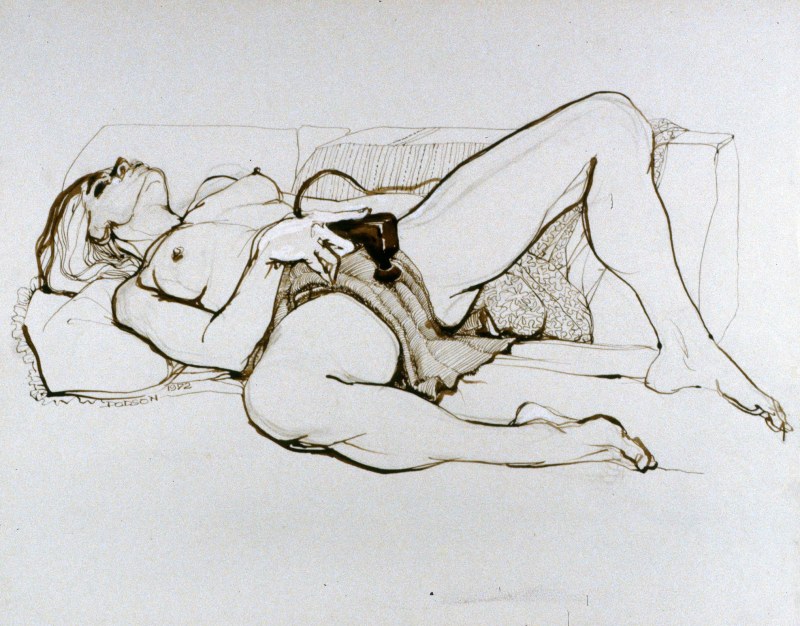 Female masturbation drawings