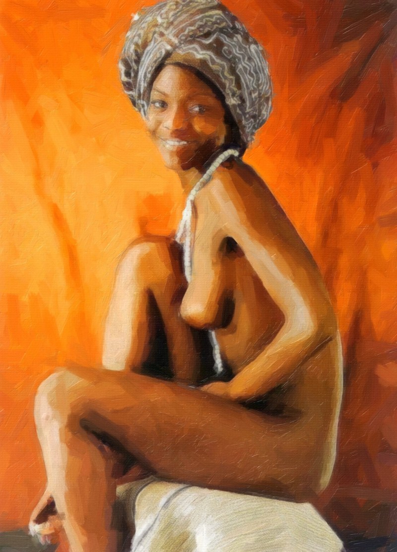 Naked wild black women