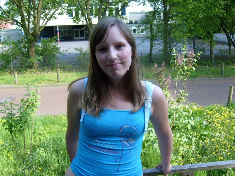 Girl with end on the street