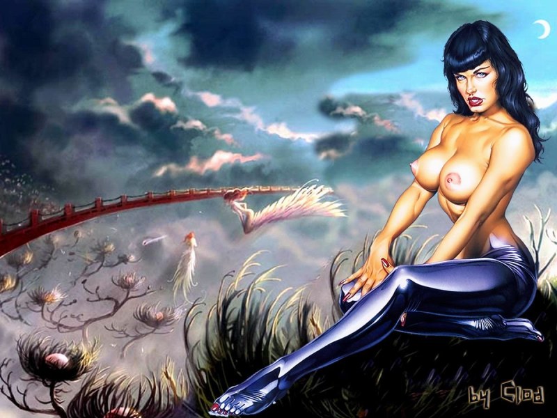 Naked girls in the style of fantasy