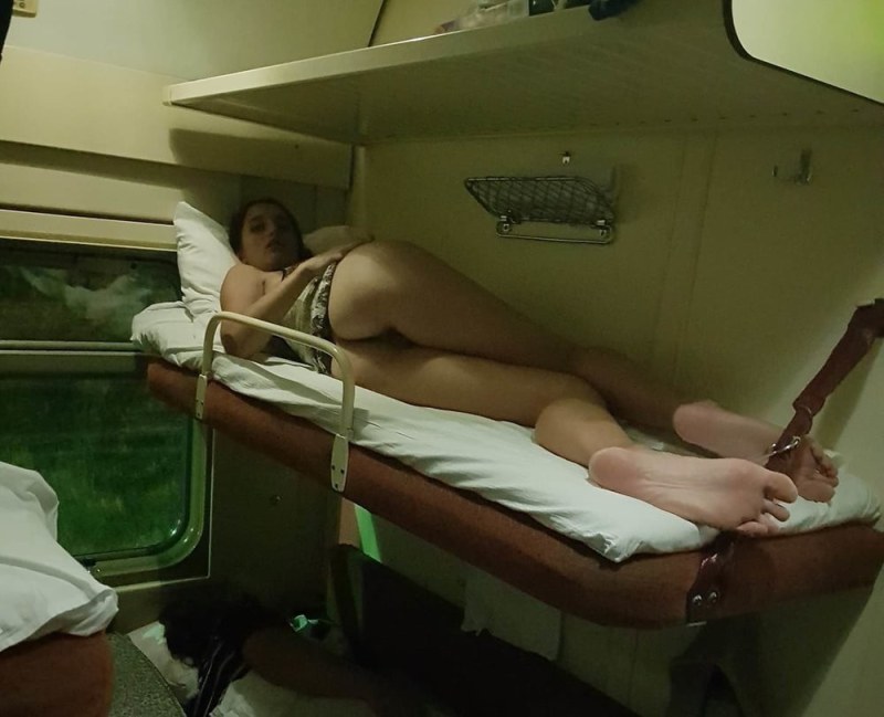 Sprown masturbation on the train