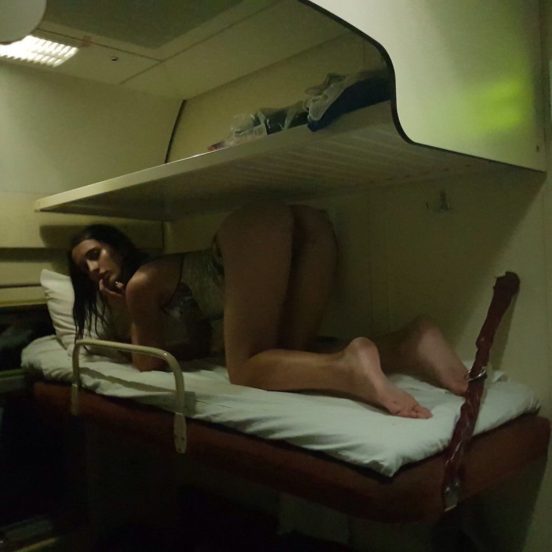 Erotic girls on the train